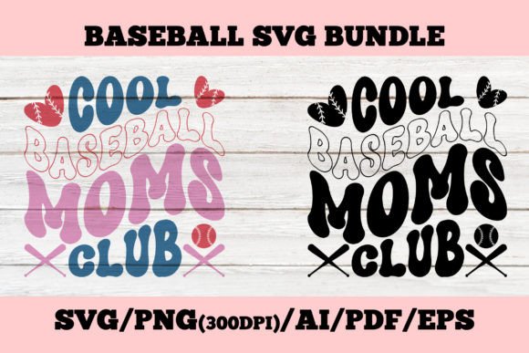 Cool Baseball Moms Club Baseball T-shirt