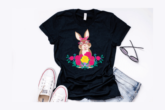 Glasses Bunny Mom T-Shirt Design Review