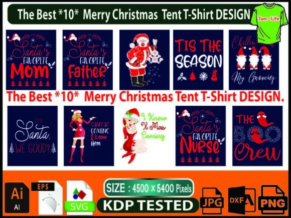 Merry Christmas Best Tent T-Shirt Design Review