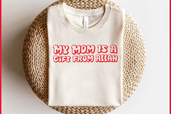 Retro Ramadan T-shirt Design, My Mom I